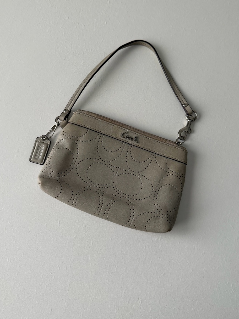 Coach Leather Wallet Wristlet